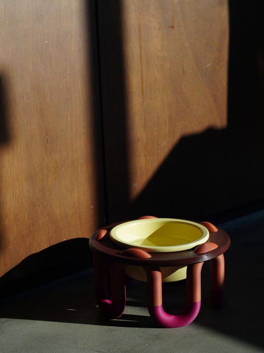 WIGGLY pet bowl // tequila sunrise