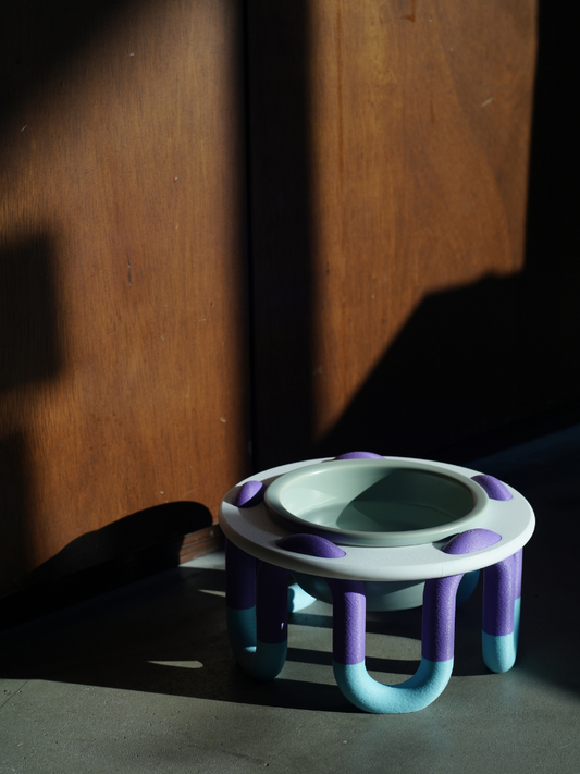 WIGGLY pet bowl // blueberry glacier