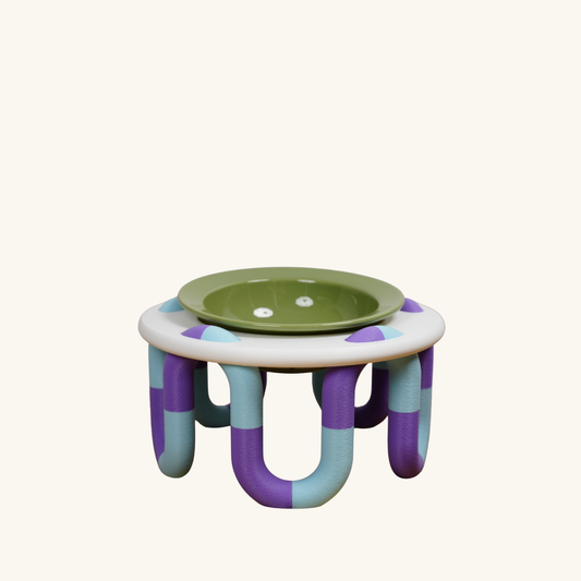 WIGGLY cat bowl // eat your peas!